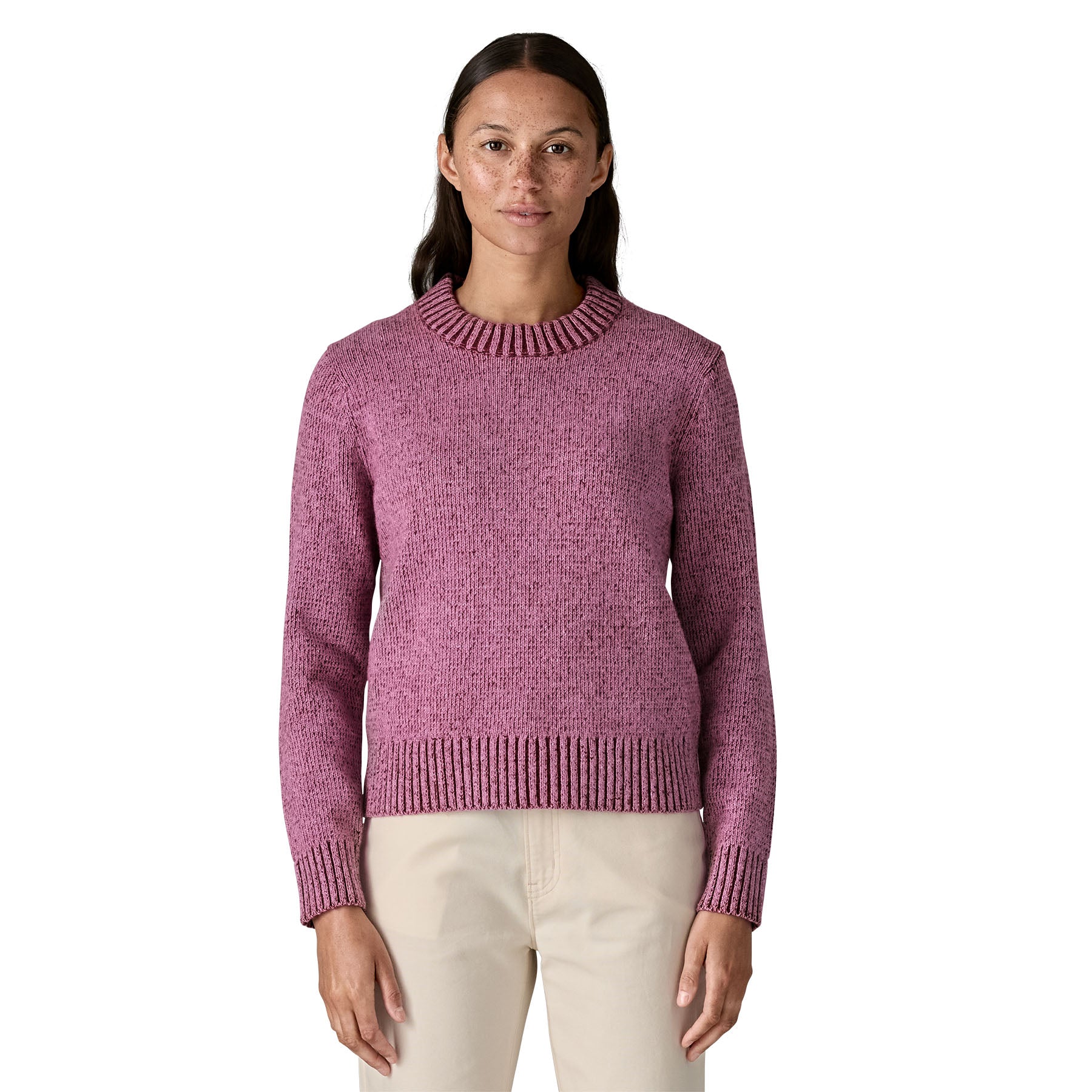 Women's Recycled Wool-Blend Crewneck Sweater - Image 6