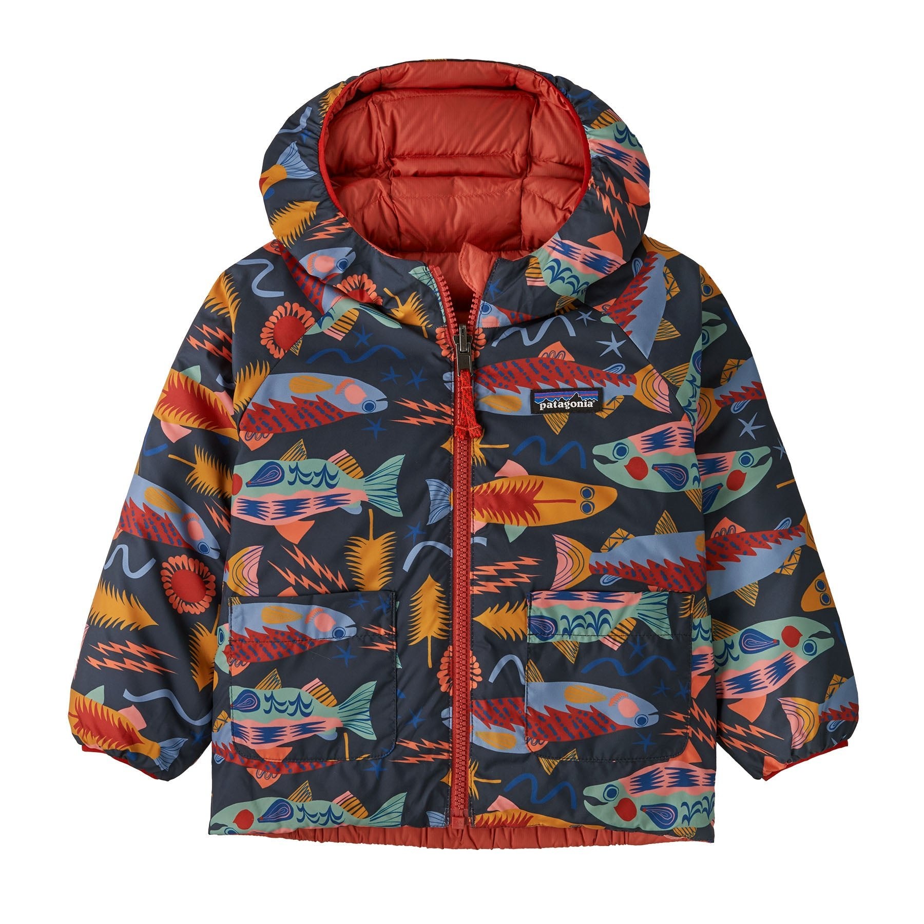 Baby Reversible Down Sweater Hoody - Image 2