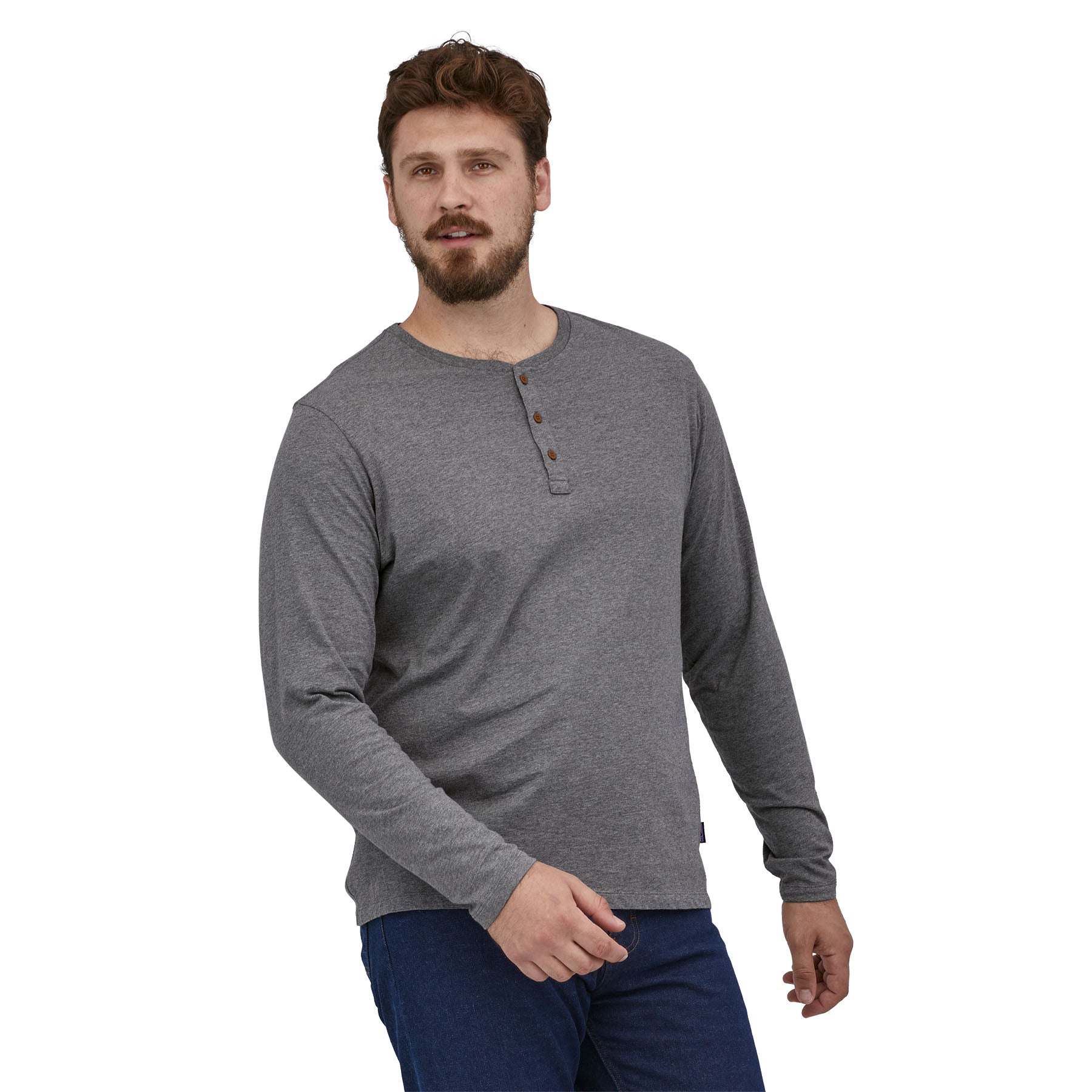 Men's Long-Sleeved Daily Henley