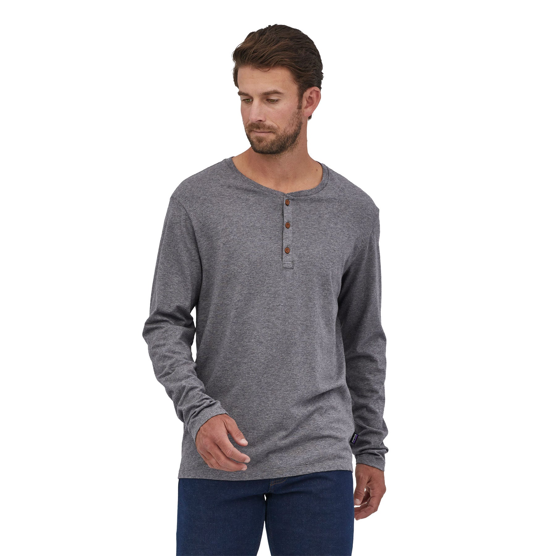 Men's Long-Sleeved Daily Henley - Image 4