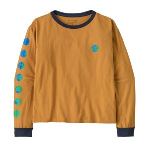 Women's Long-Sleeved Earth Flow Easy Cut Organic T-Shirt