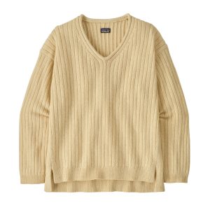 Women's Recycled Wool-Blend V-Neck Sweater